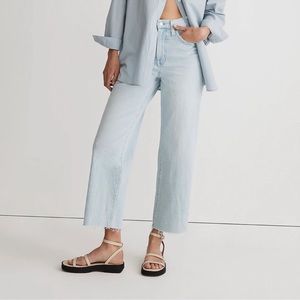 Madewell The Plus Perfect Vintage Wide-Leg Crop Jean in ward wash 33P